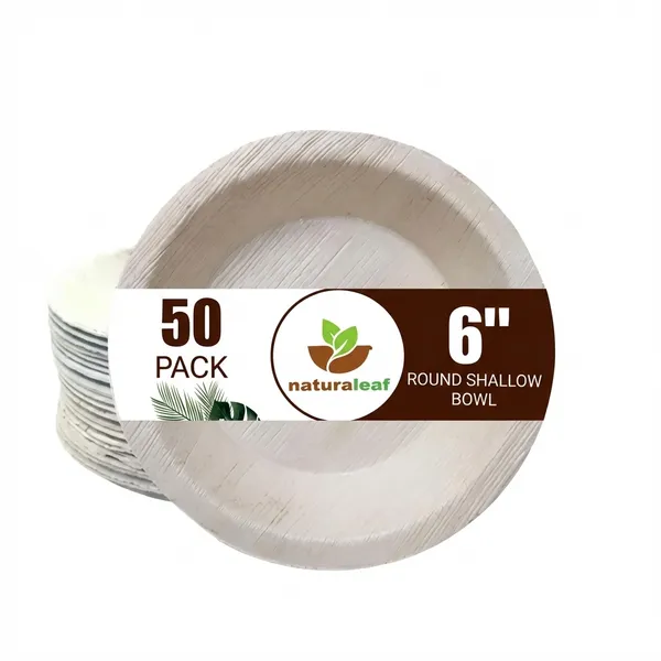 Brown_Areca_Palm_Leaf_Round_Plate_(Pack_Of_50)