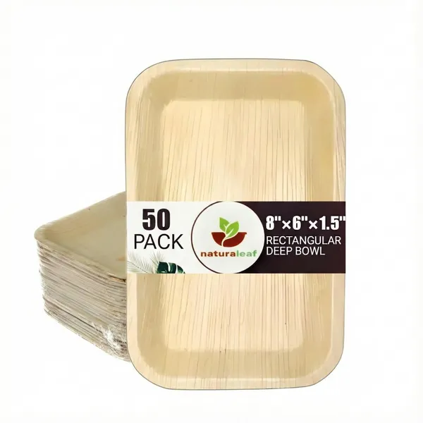Brown_Areca_Palm_Leaf_Rectangle_Bowl_(Pack_Of_50)