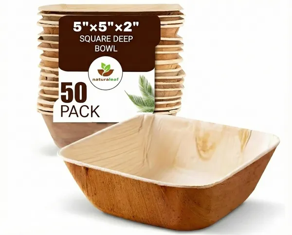 Brown_Areca_Palm_Leaf_Square_Deep_Bowl_(Pack_Of_50)