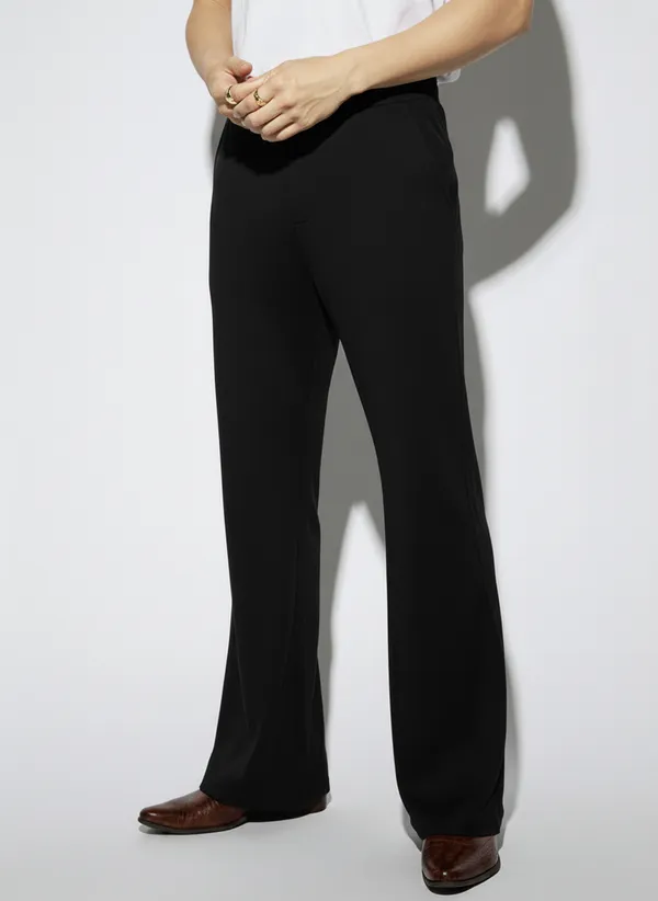 Black_Polyester_Fashionable_&_Trendy_Solid_Bell_Bottom_Pant_For_Men