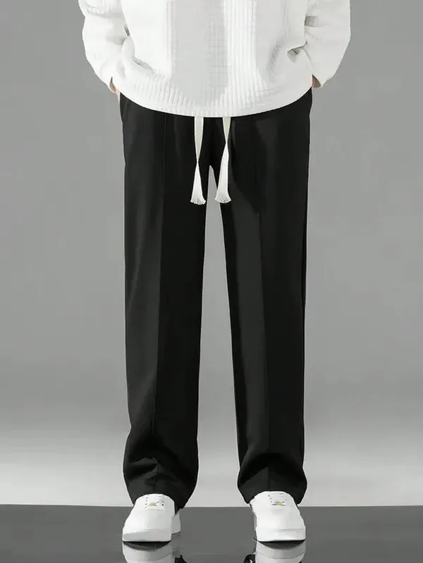 Black_Polyester_Fashionable_&_Trendy_Straight_Fit_Trouser_For_Men