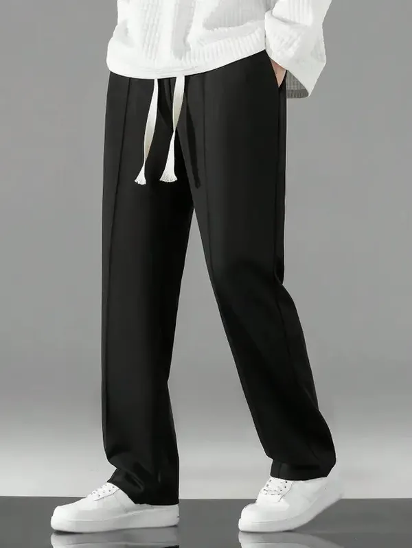 Black_Polyester_Fashionable_&_Trendy_Straight_Fit_Trouser_For_Men