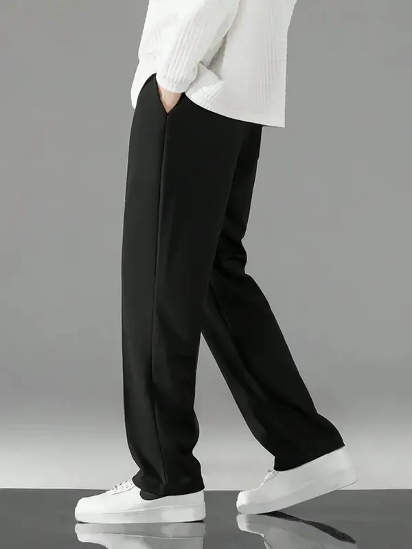 Black_Polyester_Fashionable_&_Trendy_Straight_Fit_Trouser_For_Men
