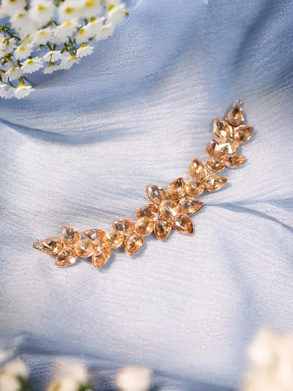 Beige_Elegant_Design_Designer_Metal_Brooch_For_Women