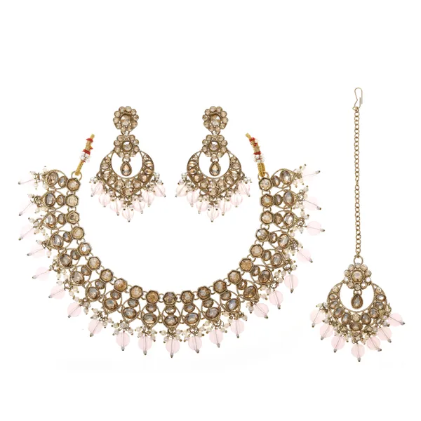 Pink_Elegant_Design_Jewellery_Set_For_Women