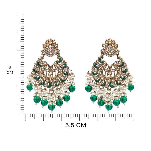 Green_Elegant_Design_Earrings_Chandbali_Earrings_Afgani_Style_Earrings_For_Women