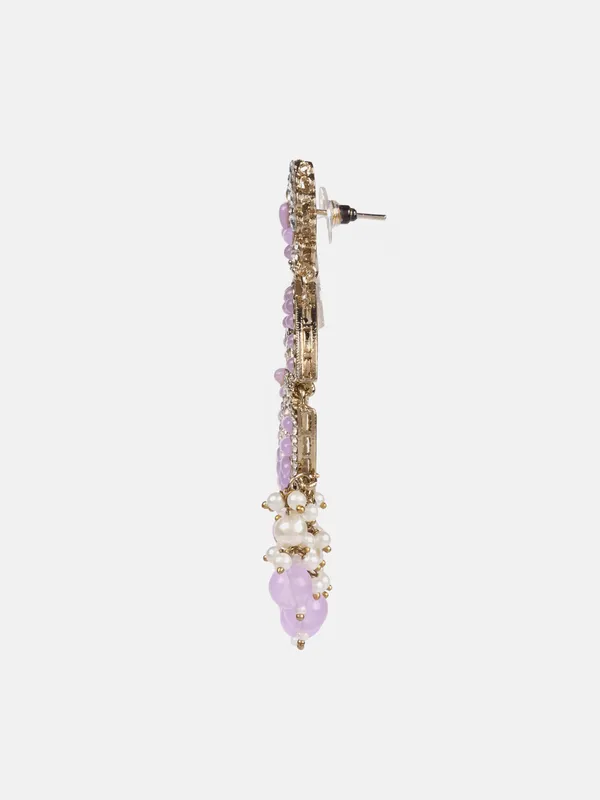 Purple_Elegant_Design_Earrings_For_Women