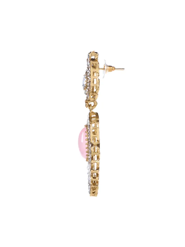 Pink_Elegant_Design_Earrings_For_Women