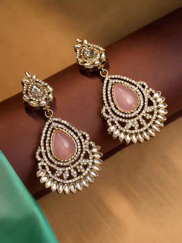 Pink_Elegant_Design_Earrings_For_Women