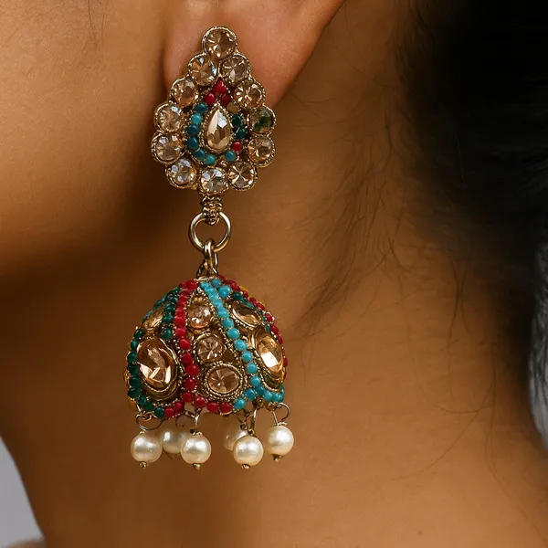 Gold_Elegant_Design_Earrings_Jhumki_Earrings_For_Women