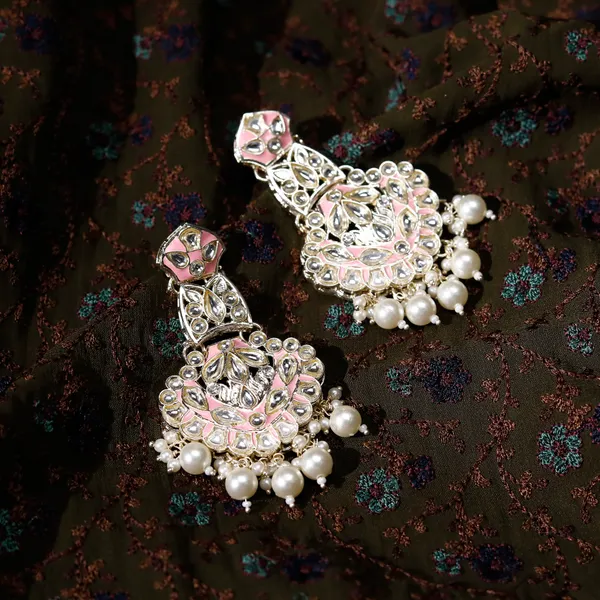 Pink_Elegant_Design_Earrings_For_Women