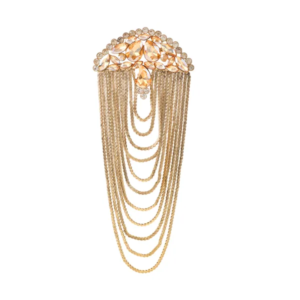 Antique_Gold_Elegant_Design_Designer_Metal_Brooch_For_Women