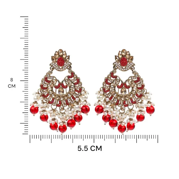 Maroon_Elegant_Design_Earrings_Chandbali_Earrings_Afgani_Style_Earrings_For_Women