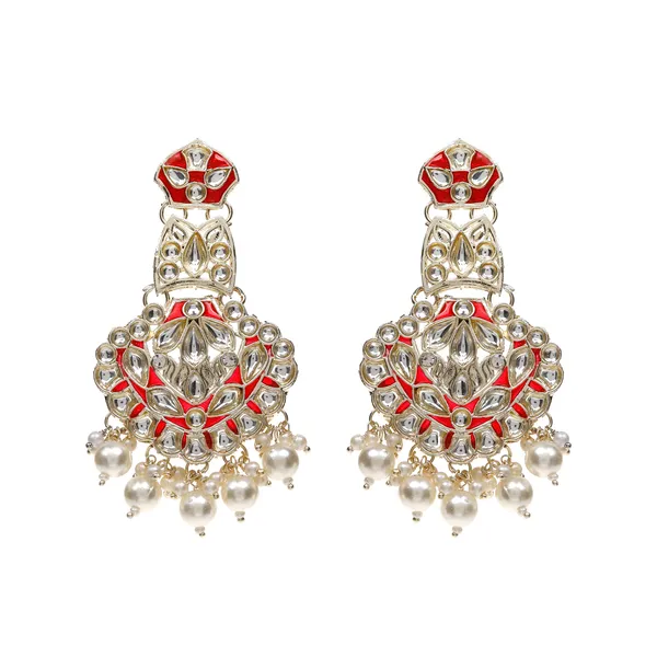 Red_Elegant_Design_Earrings_For_Women