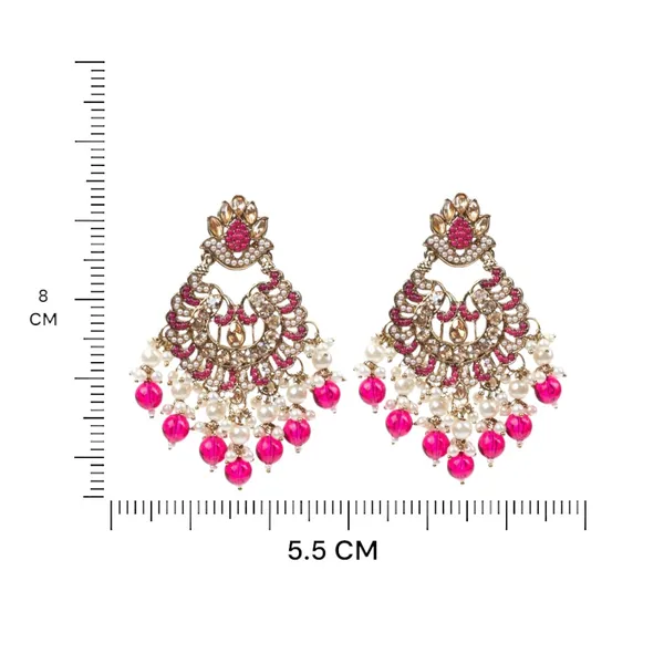 Ranipink_Elegant_Design_Earrings_Chandbali_Earrings_Afgani_Style_Earrings_For_Women