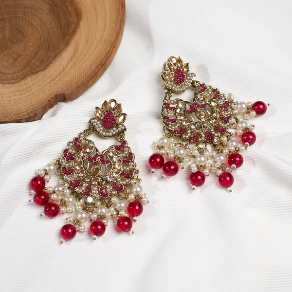 Ranipink_Elegant_Design_Earrings_Chandbali_Earrings_Afgani_Style_Earrings_For_Women