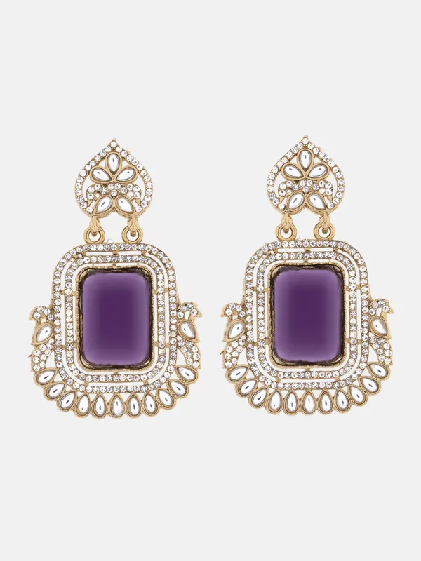 Purple_Elegant_Design_Earrings_For_Women