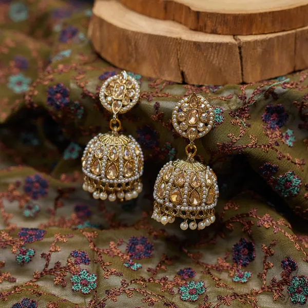 Gold_Elegant_Design_Earrings_Jhumki_Earrings_For_Women