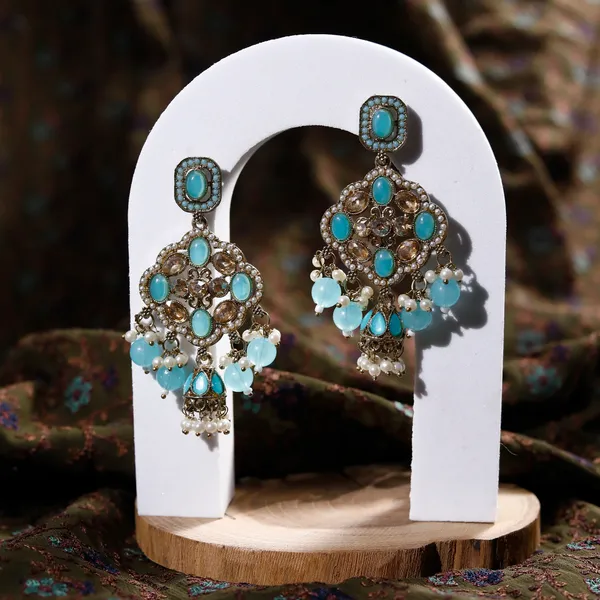 Blue_Elegant_Design_Earrings_For_Women