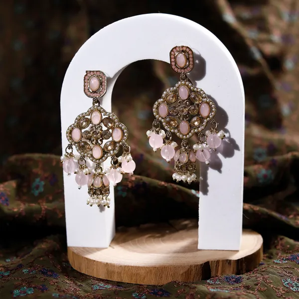 Pink_Elegant_Design_Earrings_For_Women
