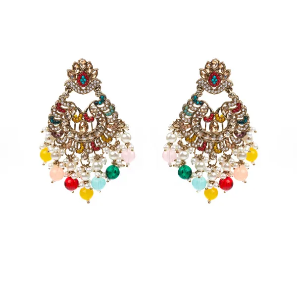 Multicolor_Elegant_Design_Earrings_Chandbali_Earrings_Afgani_Style_Earrings_For_Women