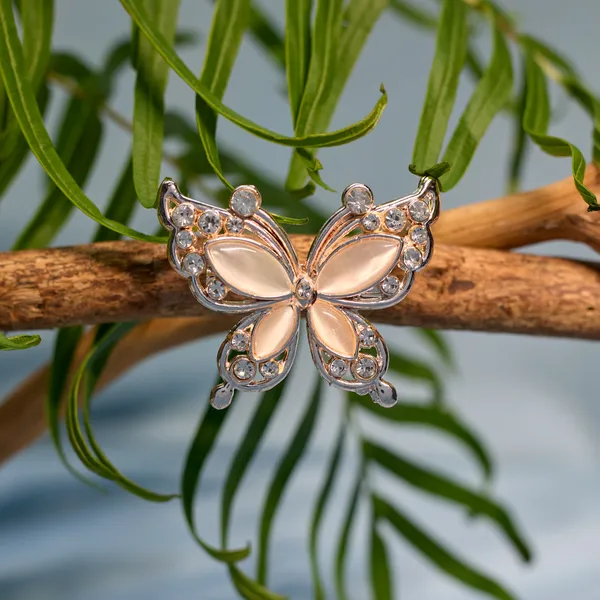 Beige_Elegant_Design_Designer_Metal_Brooch_For_Women