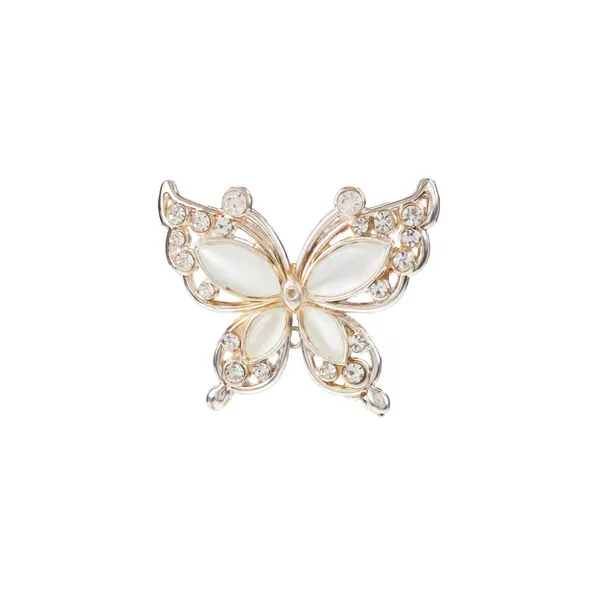 White_Elegant_Design_Designer_Metal_Brooch_For_Women