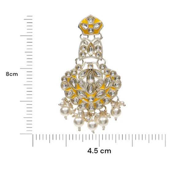 Yellow_Elegant_Design_Earrings_For_Women