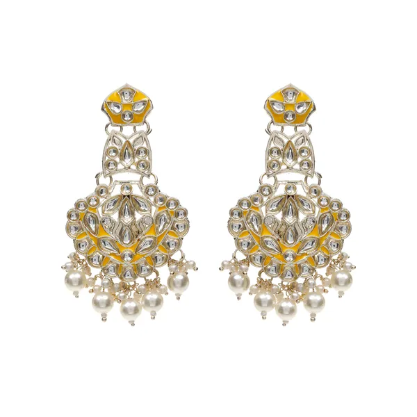Yellow_Elegant_Design_Earrings_For_Women