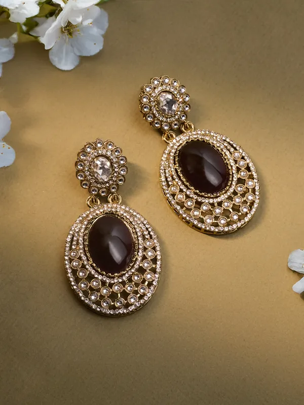 Purple_Elegant_Design_Earrings_For_Women