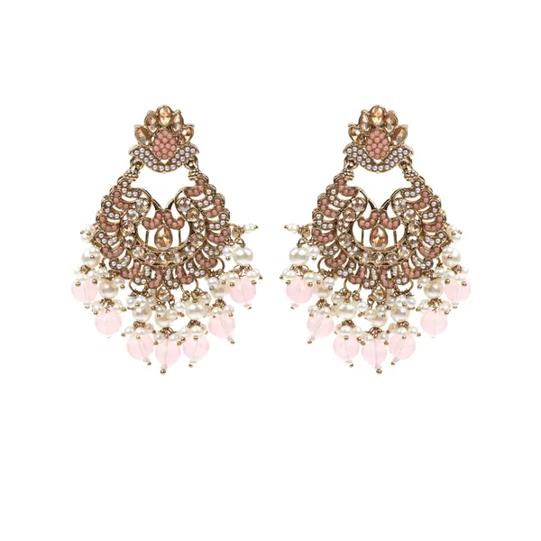 Pink_Elegant_Design_Earrings_Chandbali_Earrings_Afgani_Style_Earrings_For_Women