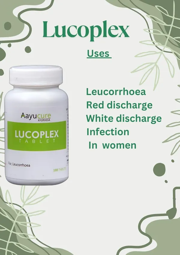 100%_Natural_White_Ayurvedic_Lucoplex_Tablets_(100_Tablets)_For_Adults