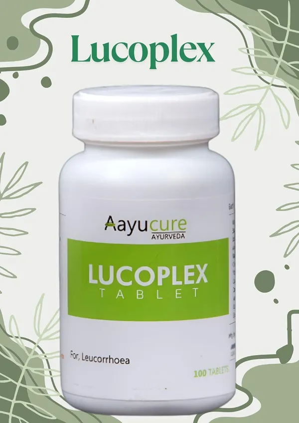 100%_Natural_White_Ayurvedic_Lucoplex_Tablets_(100_Tablets)_For_Adults