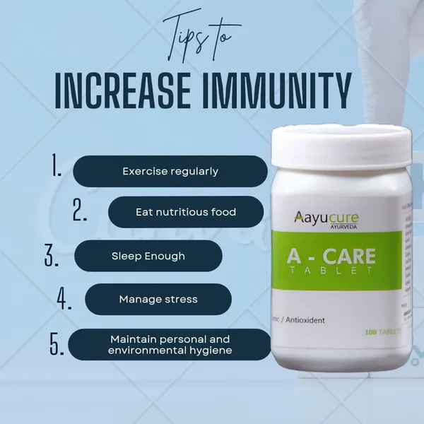 100%_Natural_White_A-Care_Tablet_Ayurvedic_Powerful_Immunity_Booster_General_Tonic_100%_Natural_Herbal_Medicine_For_Health_(100_Tablets)_For_Adults