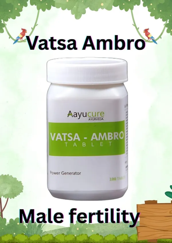 100%_Natural_White_Vatsa-Ambro_Tablets_-_60_Tablets_(Ayurvedic_Medicine)_For_Adults