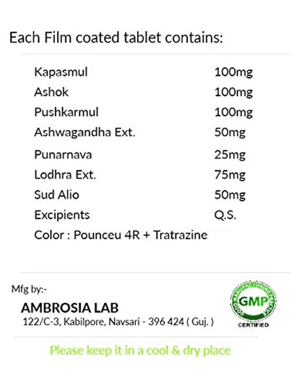 100%_Natural_White_Predset_Tablets_-_100_Tablets_(Ayurvedic_Medicine_For_Women)_For_Adults