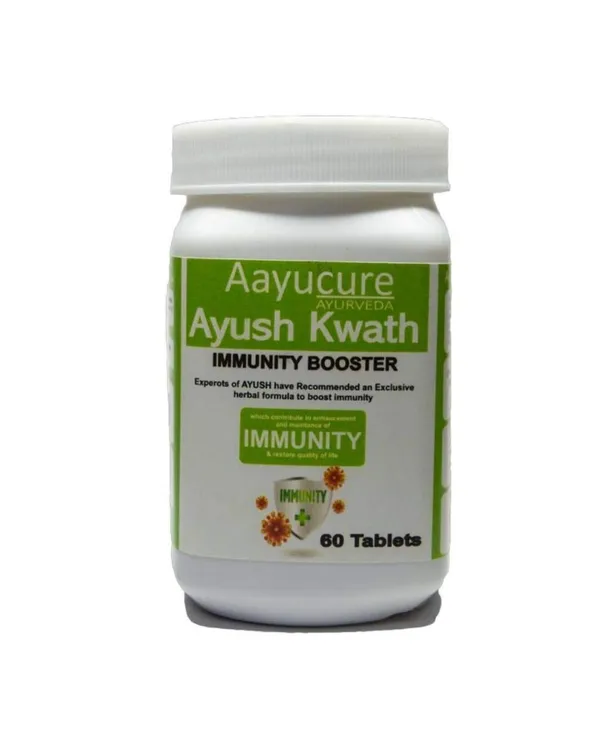 100%_Natural_White_Aayurveda_Ayush_Kwath_Tablets_100%_Natural_Strengthen_&_Immunity_Booster_60_Tablets_For_Adults
