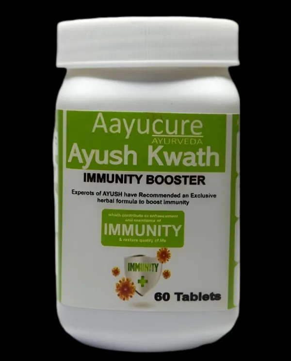 100%_Natural_White_Aayurveda_Ayush_Kwath_Tablets_100%_Natural_Strengthen_&_Immunity_Booster_60_Tablets_For_Adults