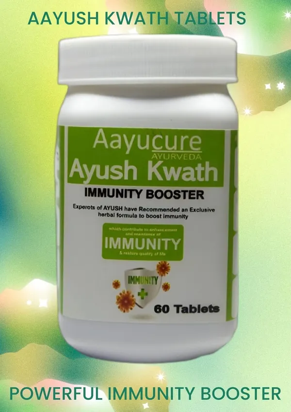 100%_Natural_White_Aayurveda_Ayush_Kwath_Tablets_100%_Natural_Strengthen_&_Immunity_Booster_60_Tablets_For_Adults