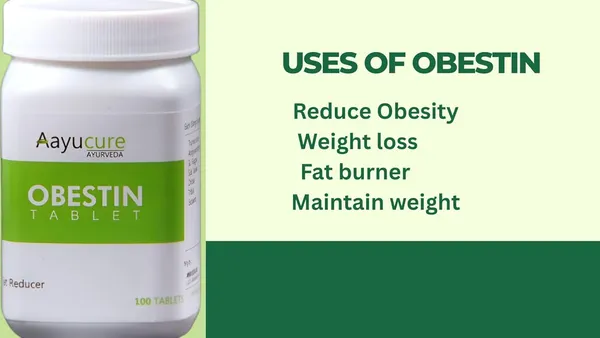 100%_Natural_White_Obestin_Tablets_For_Weight_Management_Ayurvedic_Supplement_(100_Tablets),_White_For_Adults