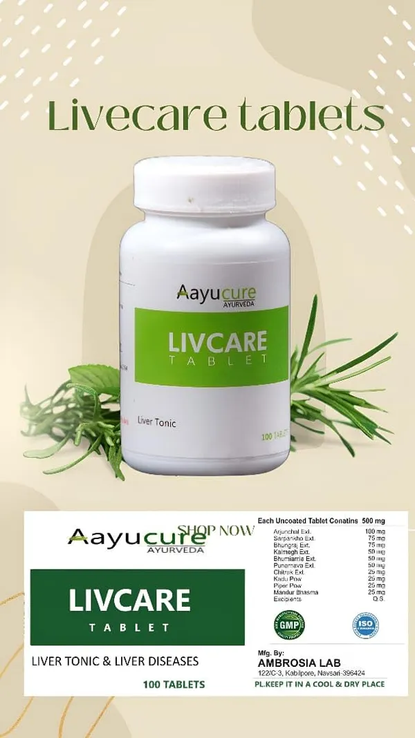 100%_Natural_White_Natural_Livcare_Liver_Medicine_Improves_Cell_Function_And_Increases_Immunity_-_100_Tablets_For_Adults