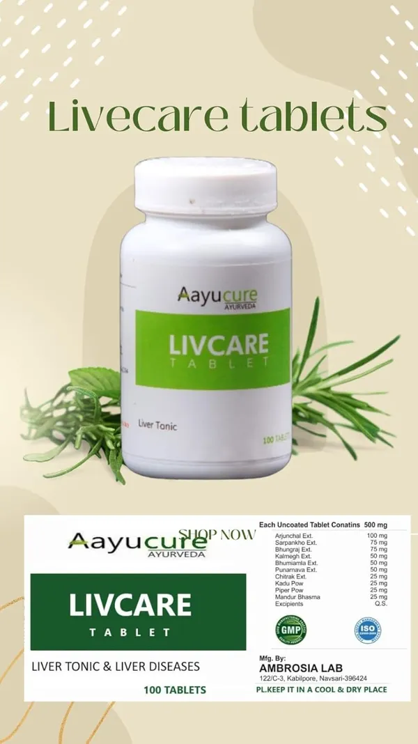 100%_Natural_White_Natural_Livcare_Liver_Medicine_Improves_Cell_Function_And_Increases_Immunity_-_100_Tablets_For_Adults