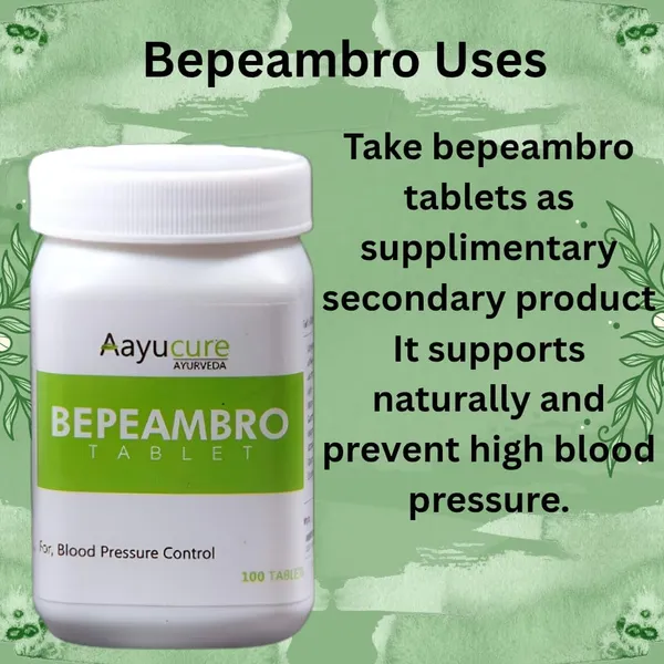 100%_Natural_White_Bepeambro_Tablets_-_Natural_Blood_Pressure_100_Tablets_For_Adults