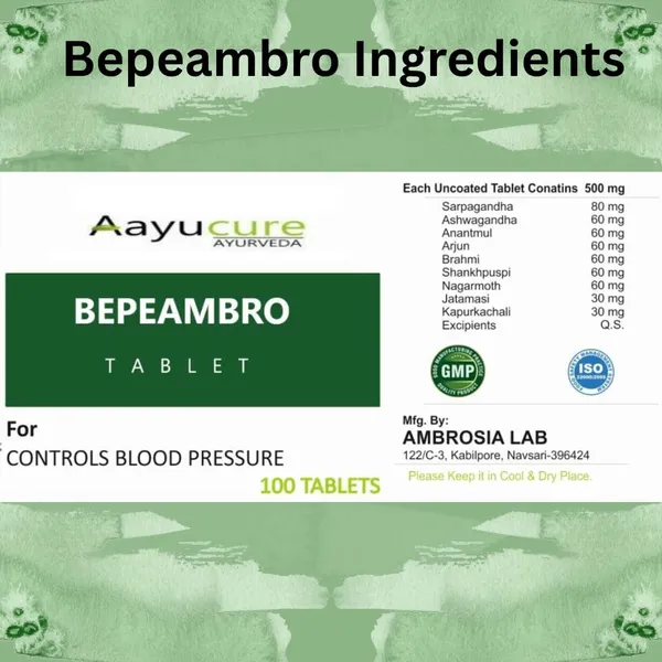 100%_Natural_White_Bepeambro_Tablets_-_Natural_Blood_Pressure_100_Tablets_For_Adults
