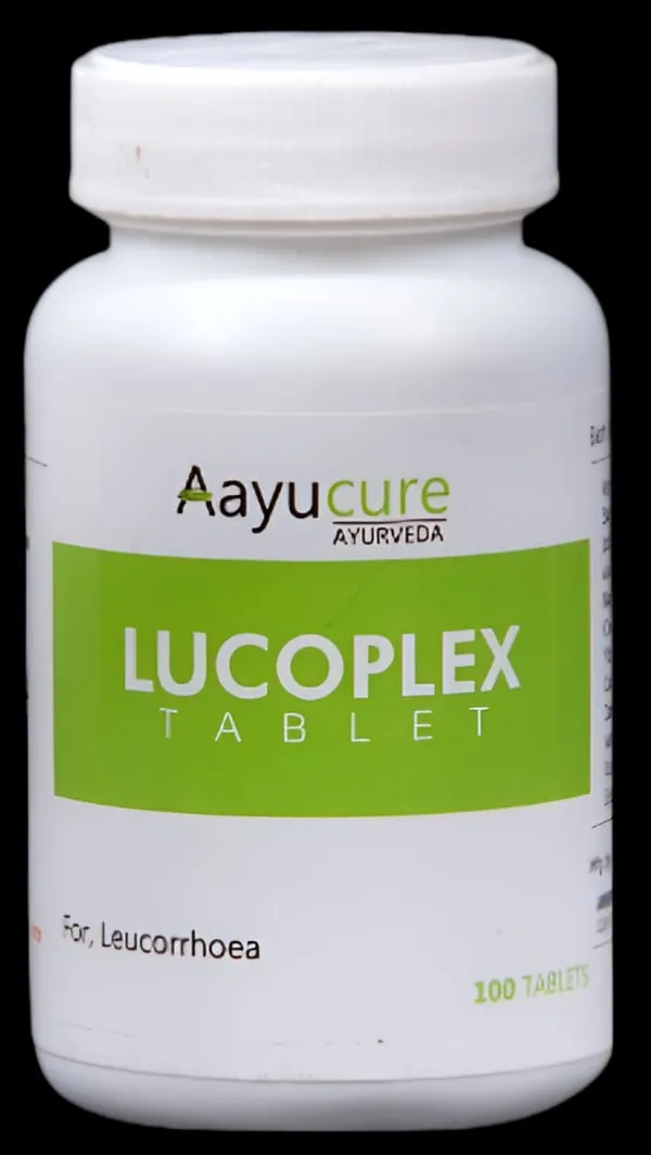 100%_Natural_White_Ayurvedic_Lucoplex_Tablets_(100_Tablets)_For_Adults