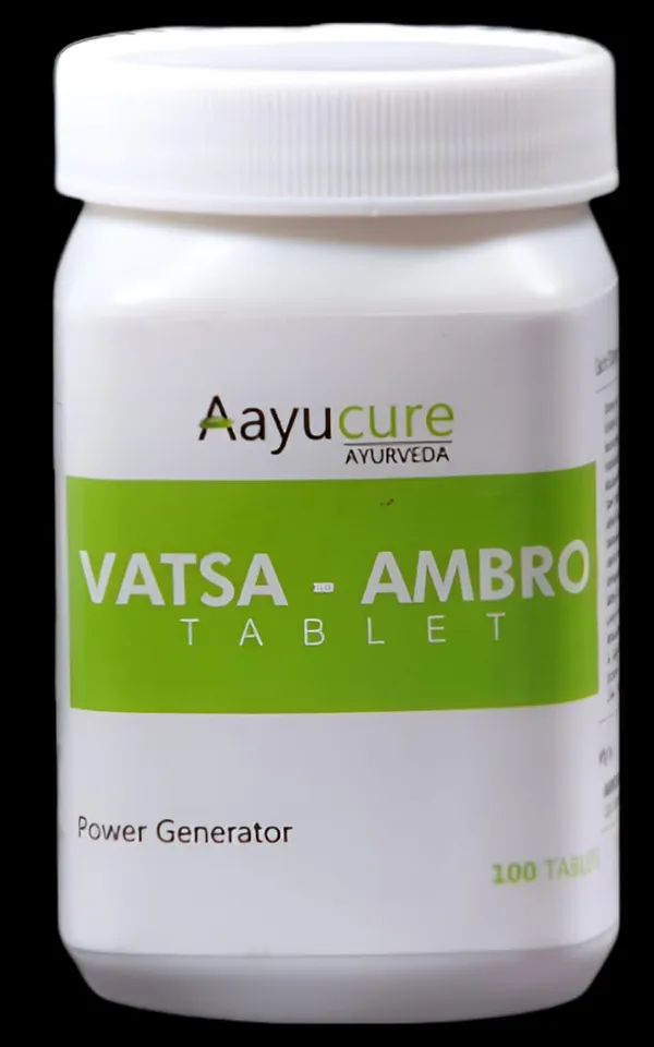 100%_Natural_White_Vatsa-Ambro_Tablets_-_60_Tablets_(Ayurvedic_Medicine)_For_Adults