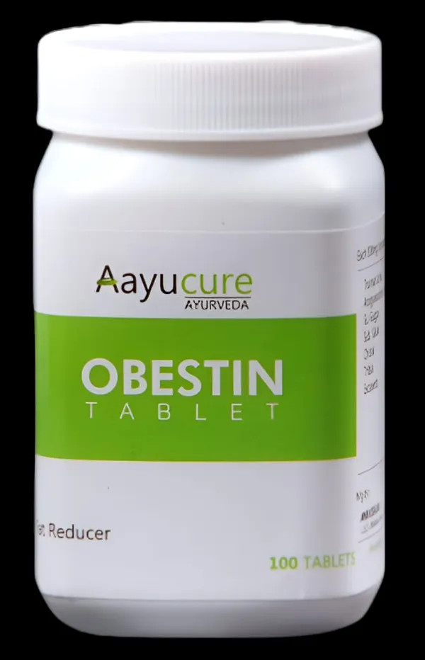100%_Natural_White_Obestin_Tablets_For_Weight_Management_Ayurvedic_Supplement_(100_Tablets),_White_For_Adults