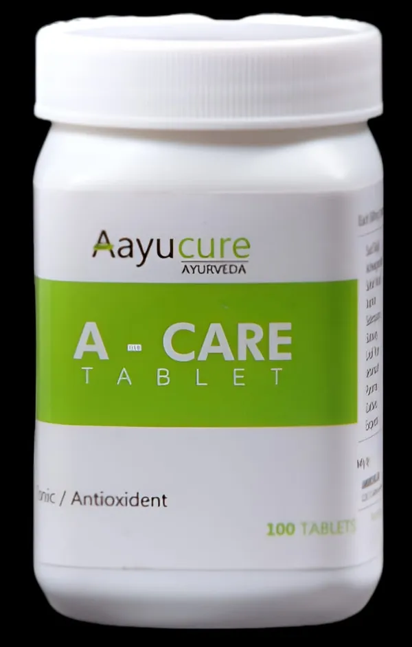100%_Natural_White_A-Care_Tablet_Ayurvedic_Powerful_Immunity_Booster_General_Tonic_100%_Natural_Herbal_Medicine_For_Health_(100_Tablets)_For_Adults