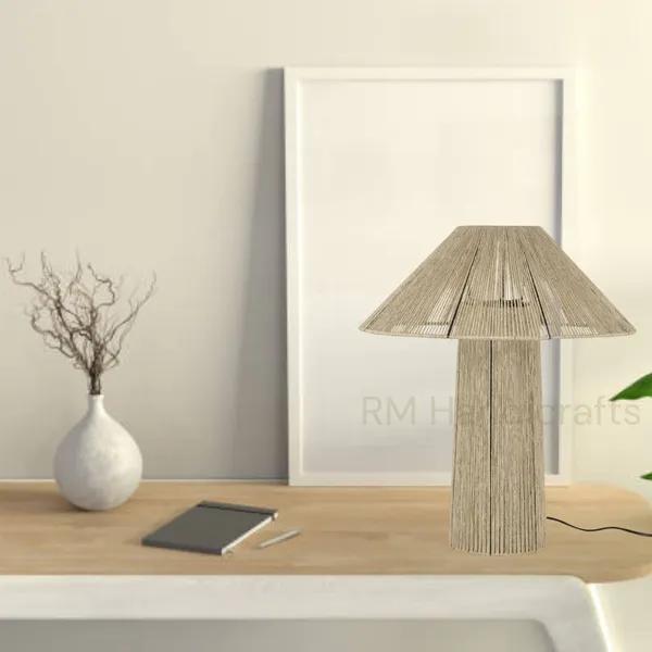 Brown_Handcrafted_Jute_Cord_Table_Lamp_|_Minimalist_Natural_Fiber_Lighting_With_Flared_Shade_|_Rustic_Boho_Lamp_For_Living_Room,_Bedroom_&_Study_Decor