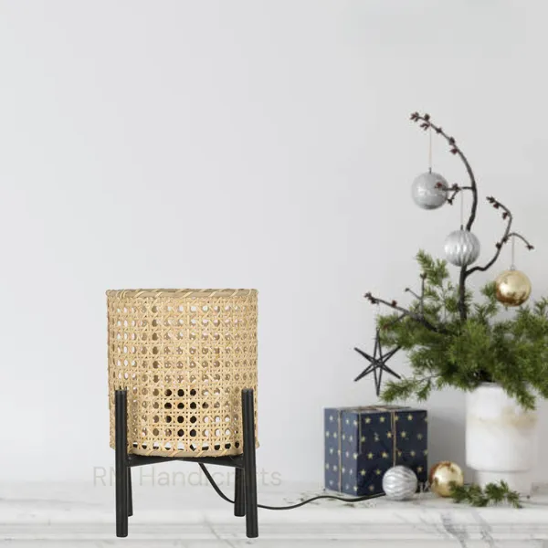 Beige_Cane_Table_Lamp_With_Black_Metal_Stand_|_Handwoven_Rattan_Night_Lamp_|_Boho_Rustic_Bedside_Accent_Light_For_Living_Room_Bedroom_Or_Study